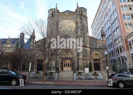 St. Patrick's Church, Washington DC im Herbst Stockfoto