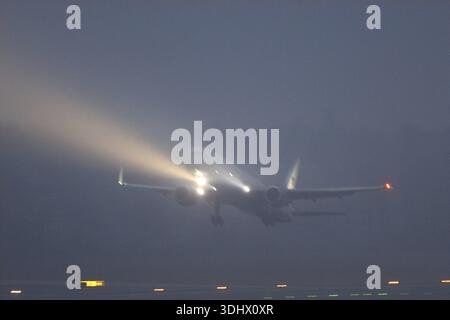 Donald Trump verlässt den Flughafen Zürich mit seiner Boeing nach Davos, nachdem er am World Economic Forum teilgenommen hatte Stockfoto