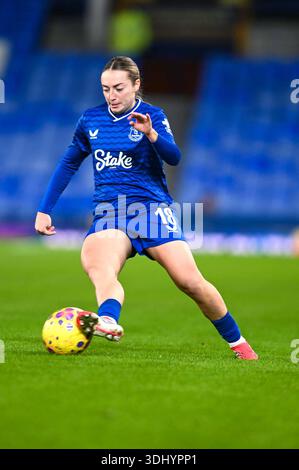 Liverpool, Großbritannien. Januar 2026. Während des Barcleys WSL-Spiels zwischen Everton und Brighton im Goodison Park, Liverpool, England. Quelle: SPP Sport Pressefoto. /Alamy Live News Stockfoto