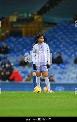 Liverpool, Großbritannien. Januar 2026. Während des Barcleys WSL-Spiels zwischen Everton und Brighton im Goodison Park, Liverpool, England. Quelle: SPP Sport Pressefoto. /Alamy Live News Stockfoto