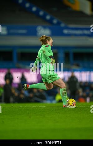 Liverpool, Großbritannien. Januar 2026. Während des Barcleys WSL-Spiels zwischen Everton und Brighton im Goodison Park, Liverpool, England. Quelle: SPP Sport Pressefoto. /Alamy Live News Stockfoto