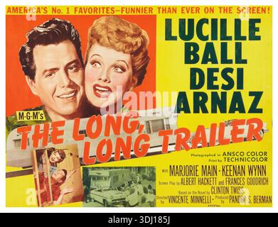 LUCILLE BALL und DESI ARNAZ in EINEM LANGEN, LANGEN TRAILER, DER (1954), Regie VINCENTE MINNELLI. Kredit: Metro-Goldwyn-Mayer (MGM) / Album Stockfoto