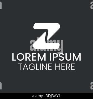 Minimalistischer Z-Logo-Icon-Vektor modernes Konzept, Z-Letter-Logo-Vektor. Stock Vektor