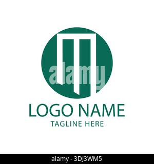 M Letter Logo Creative negative Space Vector Design, Creative M Letter Logo negative Space Logo Vector Template. Stock Vektor