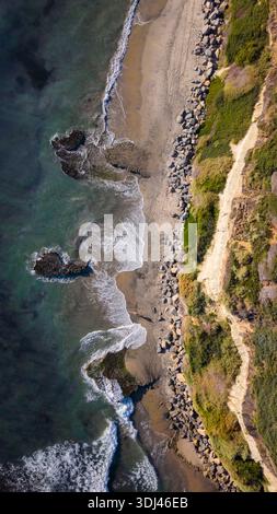 Swamis Beach in Encinitas, San Diego, Kalifornien Stockfoto