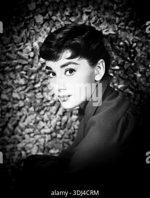 Audrey Hepburn Film- und Modeikone Stockfoto