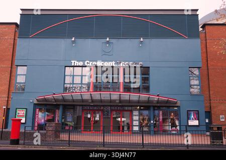 The Crescent Theatre in der Sheepcote Street, Brindley Place, Birmingham - Januar 2022 Stockfoto