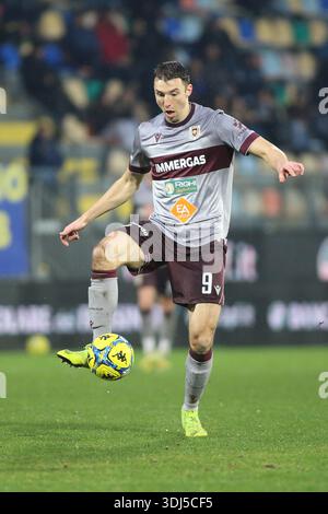Frosinone, Italien. Januar 2026. Andrija Novakovich von A.C. Reggiana 1919 ist am 21. Tag der Serie BKT Meisterschaft zwischen Frosinone Calcio und A.C Reggiana 1919, 24. januar 2026 im Benito Stirpe Stadion in Frosinone, Italien, im Einsatz. Quelle: Unabhängige Fotoagentur/Alamy Live News Stockfoto