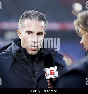 ROTTERDAM - Feyenoord-Trainer Robin van Persie vor dem niederländischen Eredivisie-Spiel zwischen Feyenoord und Heracles Almelo im Feyenoord Stadium de Kuip am 25. Januar 2026 in Rotterdam, Niederlande. BAS CZERWINSKI / ANP Stockfoto
