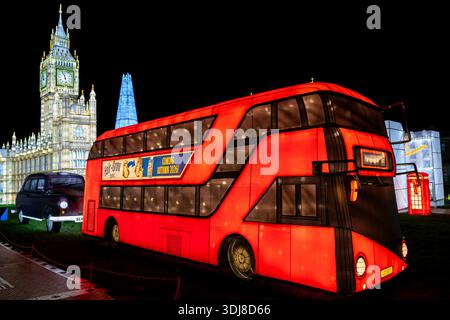 Longleat Festival of Light, Longleat Estate, Warminster, 01/2026 Stockfoto