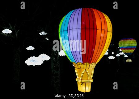 Longleat Festival of Light, Longleat Estate, Warminster, 01/2026 Stockfoto