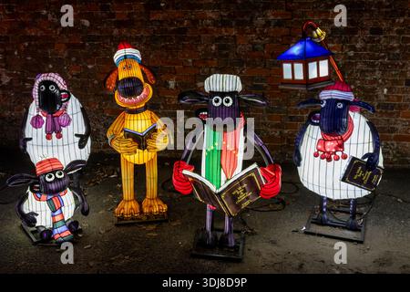 Longleat Festival of Light, Longleat Estate, Warminster, 01/2026 Stockfoto