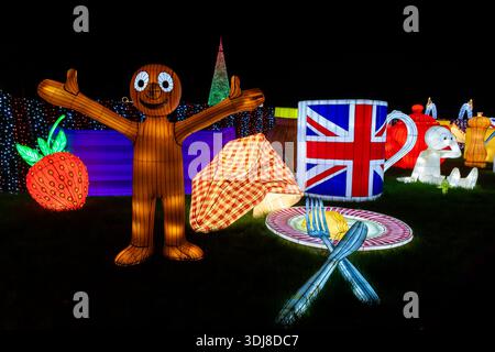 Longleat Festival of Light, Longleat Estate, Warminster, 01/2026 Stockfoto