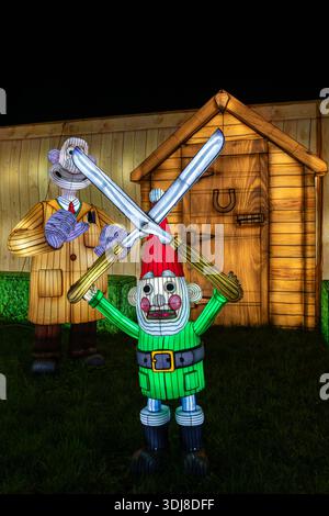 Longleat Festival of Light, Longleat Estate, Warminster, 01/2026 Stockfoto