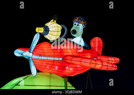 Longleat Festival of Light, Longleat Estate, Warminster, 01/2026 Stockfoto