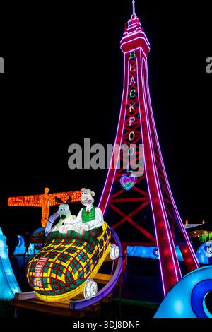 Longleat Festival of Light, Longleat Estate, Warminster, 01/2026 Stockfoto