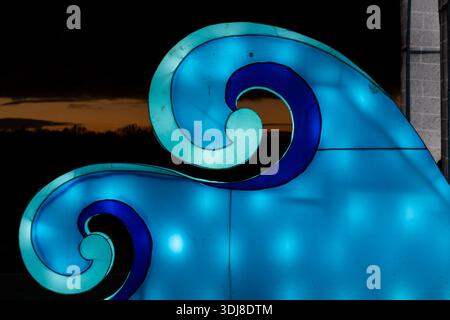 Longleat Festival of Light, Longleat Estate, Warminster, 01/2026 Stockfoto