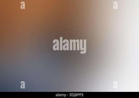 Weicher warmer, verschwommener Hintergrund, glatte Orange- und Cremetöne, sanftes Bokeh und subtile Vignette, ruhig gemütlich Stockfoto