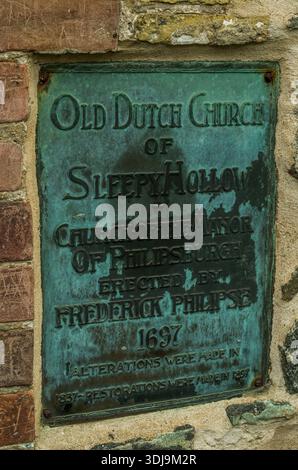 Die Old Dutch Church in Sleepy Hollow, New York, USA Stockfoto