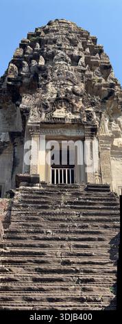 Erkunden Sie die Ruinen von Angkor Wat in der Nähe von Siem Reap Stockfoto