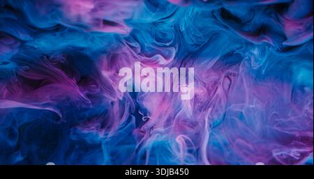 Farbspritzer Tintennebel Glitzer Wolken Partikel Kunst Stockfoto
