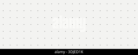 Aufzählungsmuster. Polka Dot und Rasterhintergrund für Notizbuch oder Planerseite. Einfache Vektorvorlage für Schule und Büro mit abstrakter Darstellung Stock Vektor