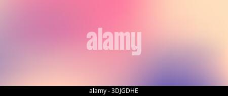 Himmeltapete mit violetter und rosafarbener Mischung. Unscharfer, glatter Verlauf für Posterhintergründe Stock Vektor