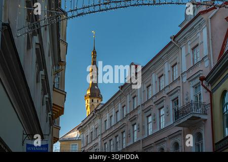 Tallinn Rathaus Tallinna raekoda von Viru in der Altstadt von Tallinn Estland Stockfoto