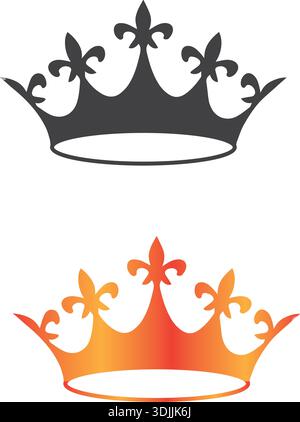 Goldene Königliche Krone Vektor Illustration Krone Logo Vorlage Vektor Symbol Stock Vektor