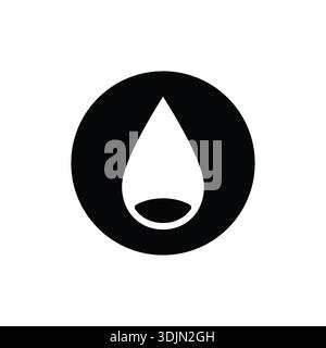 Vektorgrafik des Kraftstoffsymbols. Schwarzes Biokraftstoff-Symbol auf weißem Hintergrund Stock Vektor