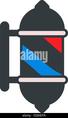 Friseurlampe Pole Icon Vektor Design Vorlagen einfaches und modernes Konzept Stock Vektor