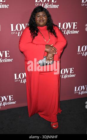 Los Angeles, USA. Januar 2026. Gabourey Sidibe kommt bei der „Love of A Lifetime“ Celebration an, die am 27. Januar 2026 im Poppy in Los Angeles, KALIFORNIEN, veranstaltet wurde. © Starbuck/ Credit: AFF/Alamy Live News Stockfoto