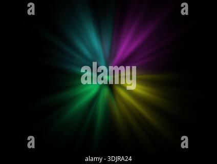 Abstrakter Hintergrund, Lichtstrahlen, Lichteffekt, Illustration Stockfoto