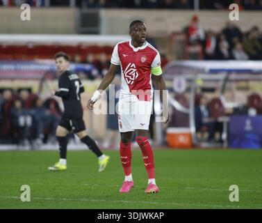 Monaco, Fürstentum Monaco. Januar 2026. Denis Zakaria von AS Monaco während des Fußballspiels der UEFA Champions League 2025/26 zwischen AS Monaco und Juventus FC am 28. Januar 2026 im Stade Louis II, Monaco, Foto Nderim KACELI Credit: Independent Photo Agency/Alamy Live News Stockfoto