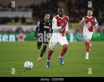 Monaco, Fürstentum Monaco. Januar 2026. Folarin Balogun von AS Monaco während des Fußballspiels der UEFA Champions League 2025/26 zwischen AS Monaco und Juventus FC am 28. Januar 2026 im Stade Louis II, Monaco, Foto Nderim KACELI Credit: Independent Photo Agency/Alamy Live News Stockfoto