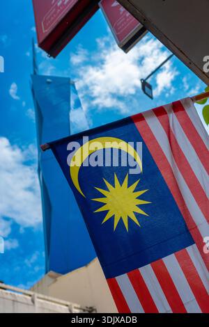 Malaysische Flagge in Kuala Lumpur Stockfoto