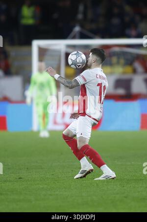 Monaco, Fürstentum Monaco. Januar 2026. Caio Henrique von AS Monaco während des Fußballspiels der UEFA Champions League 2025/26 zwischen AS Monaco und Juventus FC am 28. Januar 2026 im Stade Louis II, Monaco, Foto Nderim KACELI Credit: Independent Photo Agency/Alamy Live News Stockfoto