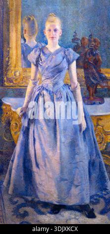 Porträt von Alice Sethe, Theo van Rysselberghe, 1888 Stockfoto
