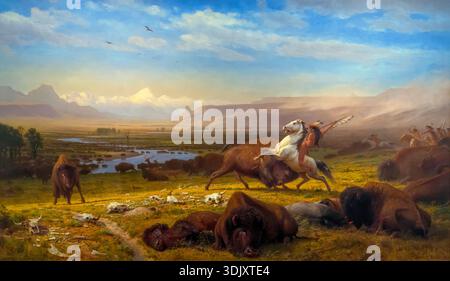 Der letzte Büffel, Albert Bierstadt, 1888 Stockfoto