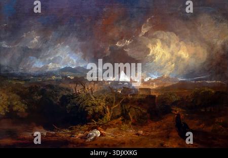 Die fünfte Pest Ägyptens, JMW Turner, 1800 Stockfoto