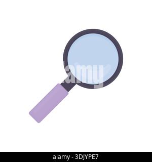 Violettes Lupensymbol. Suchsymbol. Stock Vektor