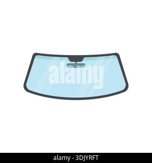 Eine einfache, saubere Autoscheibe. Stock Vektor
