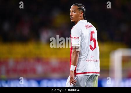 Monaco, Monaco. Januar 2026. MONACO, MONACO - 28. JANUAR: Thilo Kehrer von AS Monaco sieht beim Spiel der UEFA Champions League 2025/26 Phase MD8 zwischen AS Monaco und Juventus im Stade Louis II am 28. Januar 2026 in Monaco an. (Foto: Alberto Gandolfo/BSR Agency) Credit: BSR Agency/Alamy Live News Stockfoto