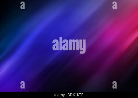 Weicher, bewegungsunschärfer und dynamischer Hintergrund in Blau, Rosa und Lila. Abstrakter und lebendiger mehrfarbiger Hintergrund mit Kopierraum. Stockfoto