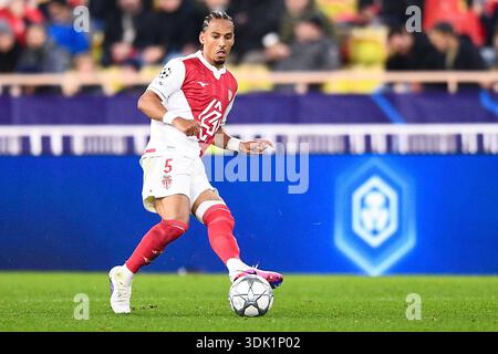 Monaco, Monaco. Januar 2026. MONACO, MONACO - 28. JANUAR: Thilo Kehrer von AS Monaco im Spiel der UEFA Champions League 2025/26 Phase MD8 zwischen AS Monaco und Juventus im Stade Louis II am 28. Januar 2026 in Monaco. (Foto: Alberto Gandolfo/BSR Agency) Credit: BSR Agency/Alamy Live News Stockfoto