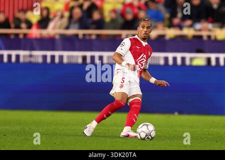 Monaco, Fürstentum Monaco. Januar 2026. Thilo Kehrer vom AS Monaco FC im Spiel der UEFA Champions League Phase MD8 zwischen AS Monaco und Juventus FC im Stade Louis II am 28. Januar 2025 in Monaco, Fürstentum Monaco. Quelle: Marco Canoniero/Alamy Live News Stockfoto