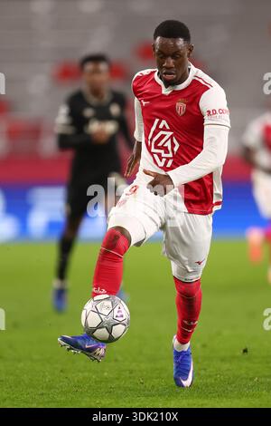 Monaco, Fürstentum Monaco. Januar 2026. Folarin Balogun vom AS Monaco FC im Spiel der UEFA Champions League Phase MD8 zwischen AS Monaco und Juventus FC im Stade Louis II am 28. Januar 2025 in Monaco, Fürstentum Monaco. Quelle: Marco Canoniero/Alamy Live News Stockfoto