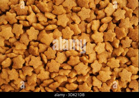 Nahaufnahme von Katzenfutter Stockfoto