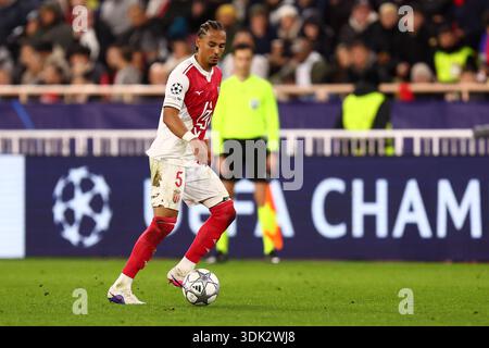 Monaco, Monaco. Januar 2026. Thilo Kehrer vom AS Monaco FC im Spiel der UEFA Champions League Phase MD8 zwischen AS Monaco und Juventus FC im Stade Louis II am 28. Januar 2025 in Monaco, Fürstentum Monaco. Quelle: Marco Canoniero/Alamy Live News Stockfoto