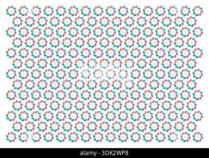 Farbenfroher Zahnradhintergrund. Mehrfarbiger Propellerhintergrund. blumenhintergrund. Stock Vektor